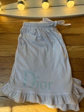 Dior Light Pink Ruffle Hem comfy shorts
